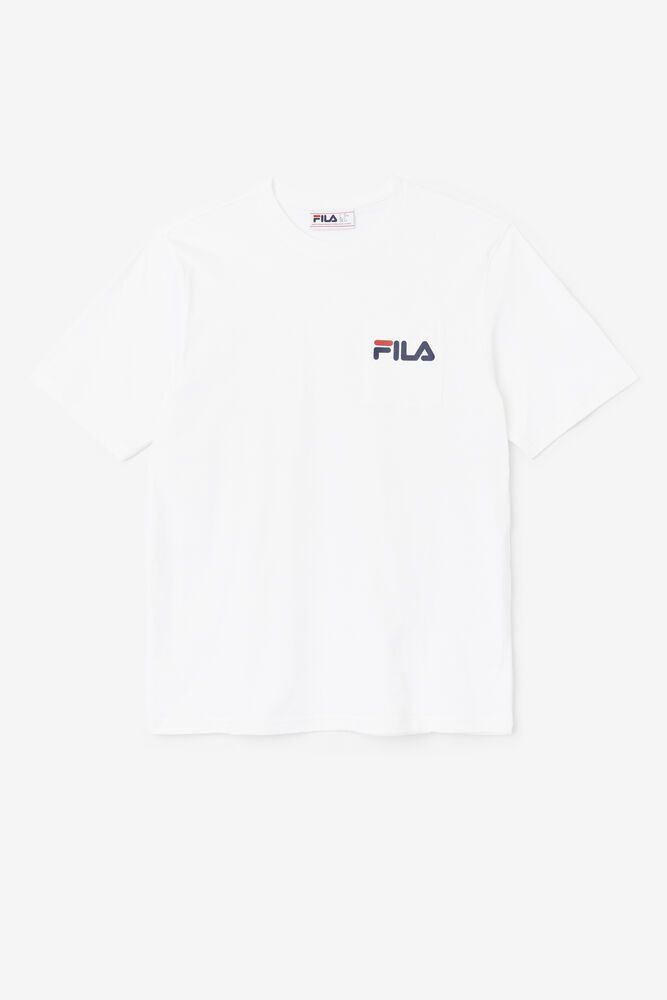 Tricou Fila Barbati Albi Curtis Pocket AGOS-49836